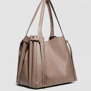 COACH Harmony Shoulder Bag Stone Buffalo Leather Sold Out In Stores 79471